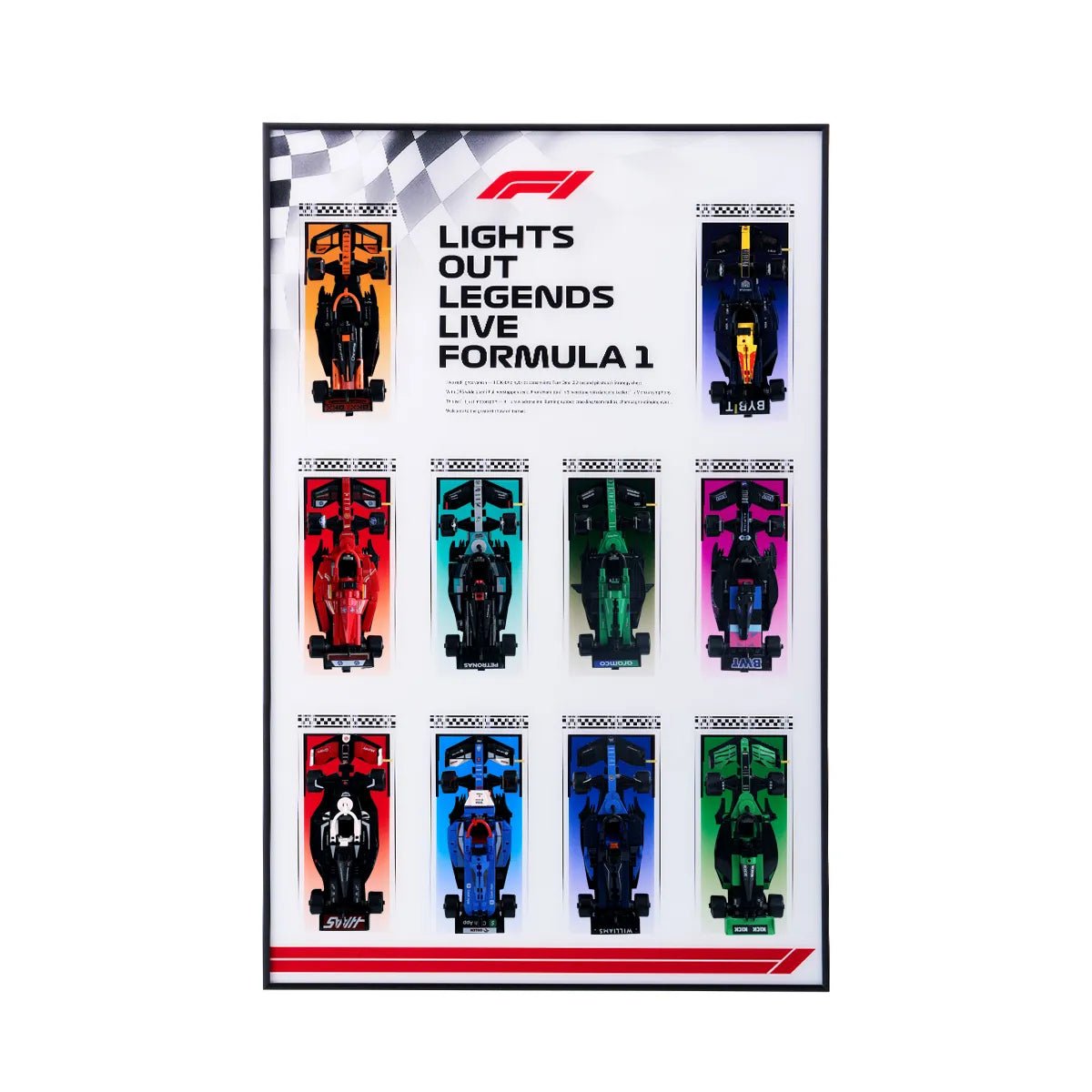 Speed Champions F1 LEGO® Car Collector Wall Display - brickzonehub