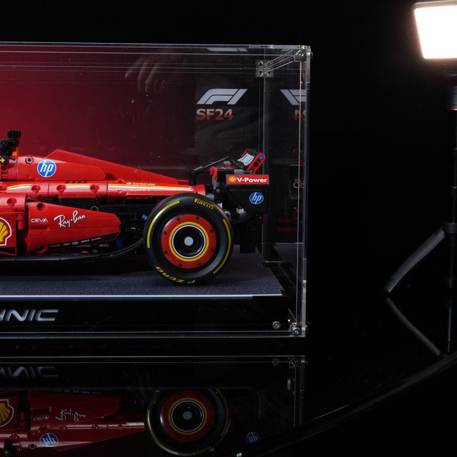 Ultra - Clear Acrylic Display Case for LEGO® Technic™ F1 Cars - brickzonehub