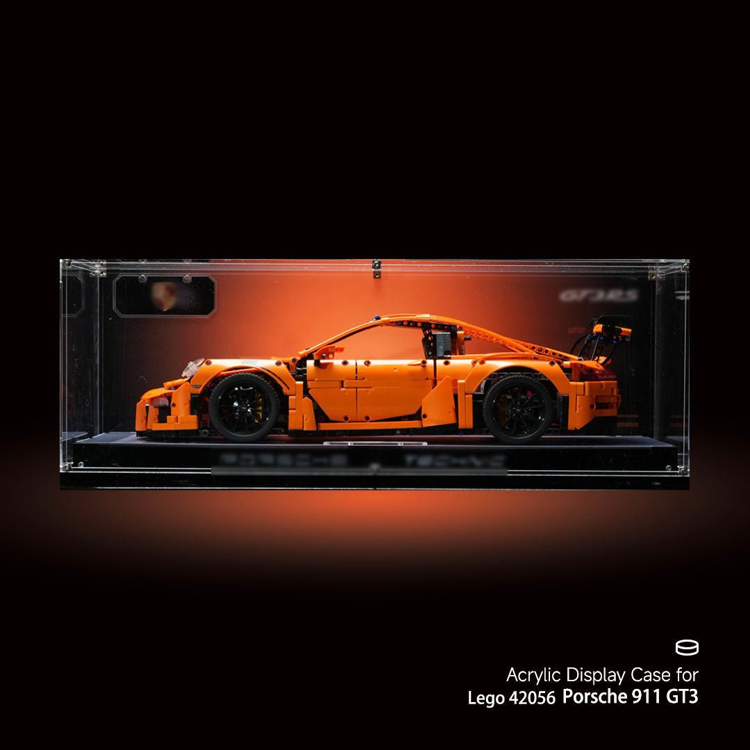 Ultra - Clear Acrylic Display Case Set for LEGO® Technic™ Supercars - brickzonehub