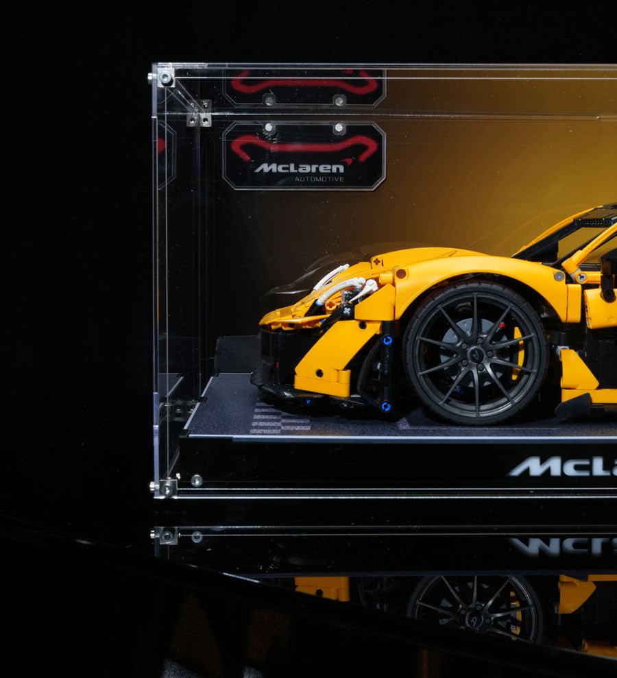 Ultra - Clear Acrylic Display Case Set for LEGO® Technic™ Supercars - brickzonehub