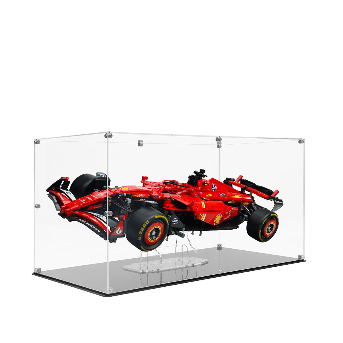 Universal Acrylic Display Case for LEGO® Technic & F1 Supercars – Floating Mount Design - brickzonehub