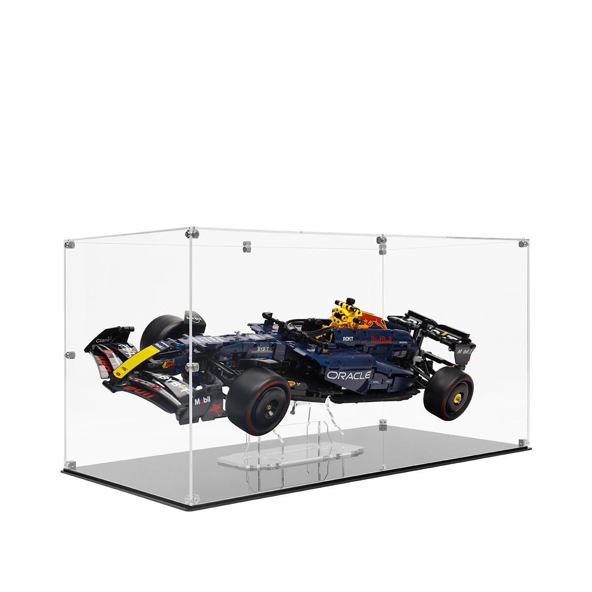 Universal Acrylic Display Case for LEGO® Technic & F1 Supercars – Floating Mount Design - brickzonehub