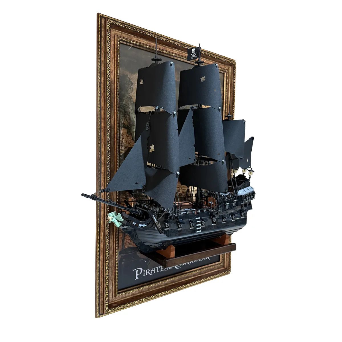 Wall Display Frame Compatible with LEGO® Captain Jack Sparrow's Pirate Ship 10365 - brickzonehub