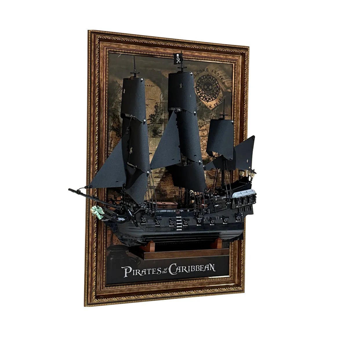 Wall Display Frame Compatible with LEGO® Captain Jack Sparrow's Pirate Ship 10365 - brickzonehub