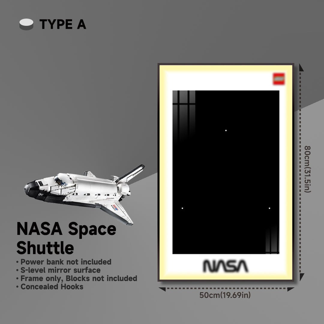 Wall Display Frame for Lego® NASA Space Shuttle Discovery 10283 - brickzonehub