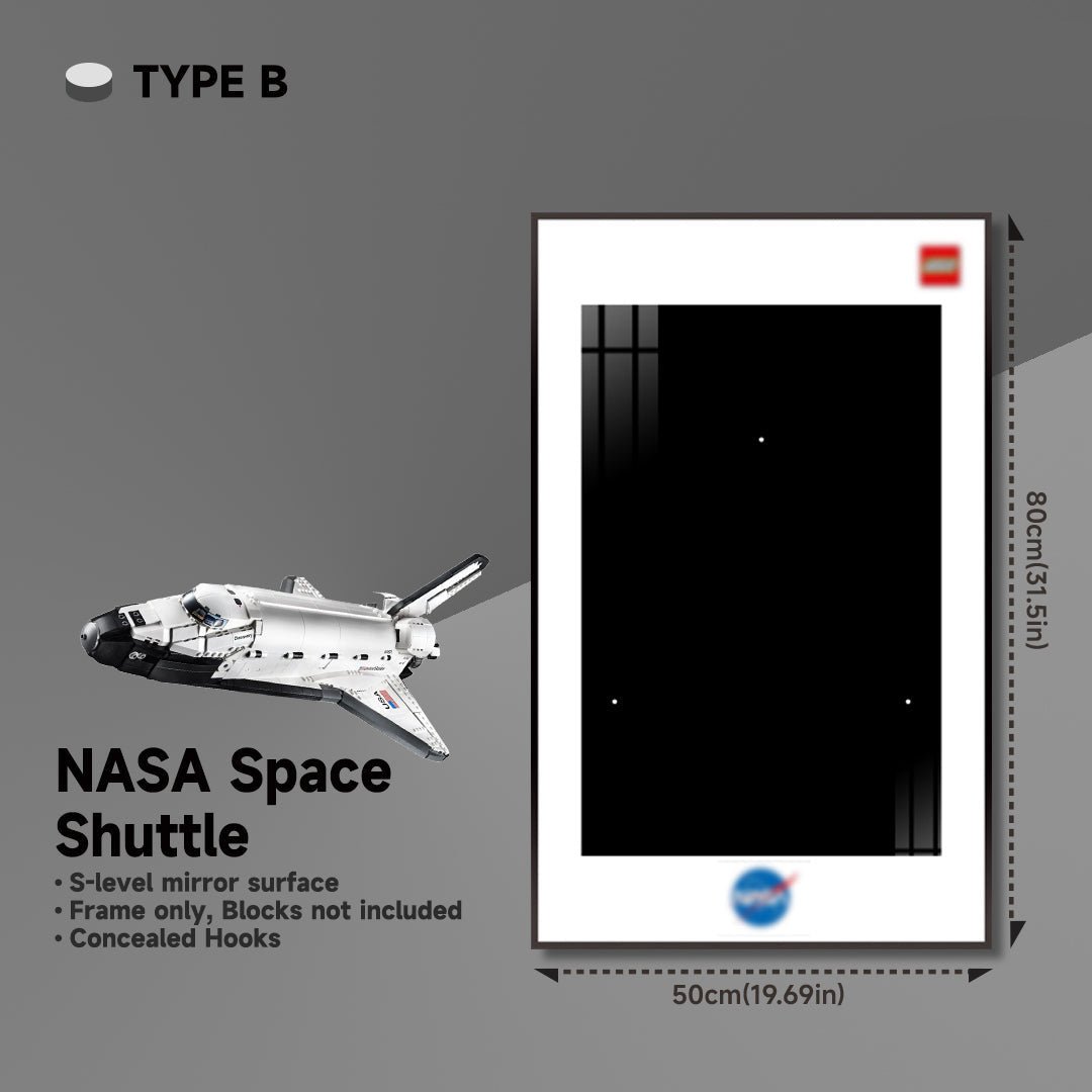 Wall Display Frame for Lego® NASA Space Shuttle Discovery 10283 - brickzonehub