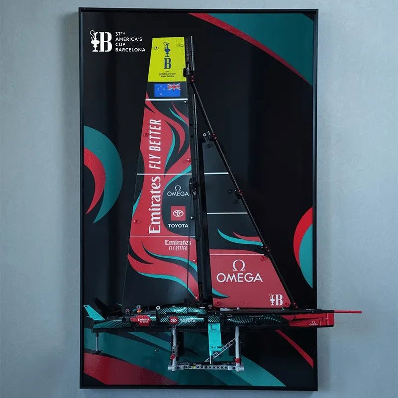Wall Frame Display for Lego® Emirates Team New Zealand Boat(42174) - brickzonehub
