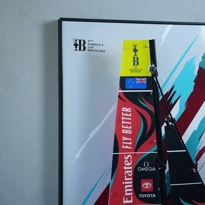 Wall Frame Display for Lego® Emirates Team New Zealand Boat(42174) - brickzonehub