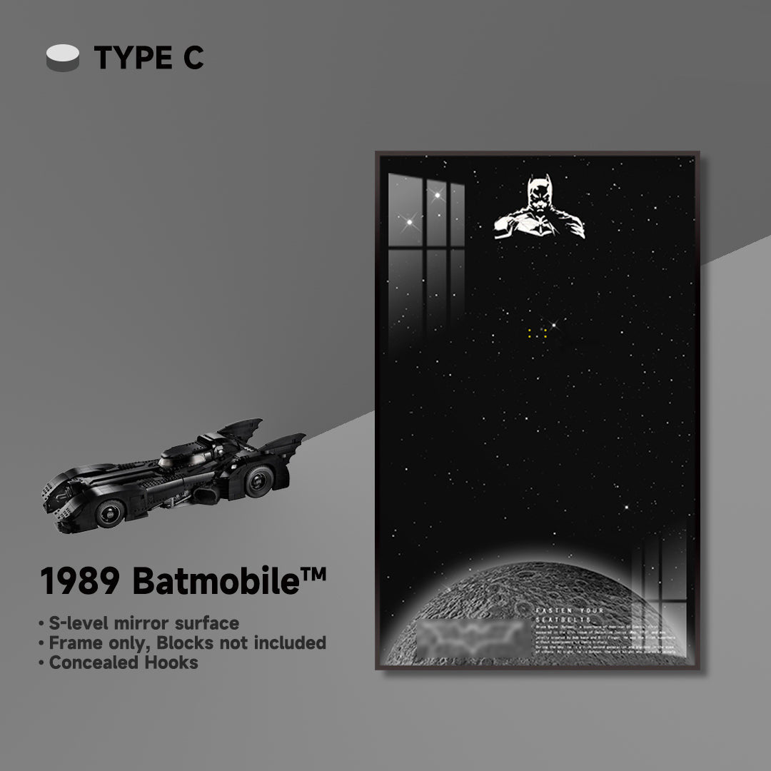 Wall Frame for Lego® 1989 Batmobile Display - brickzonehub