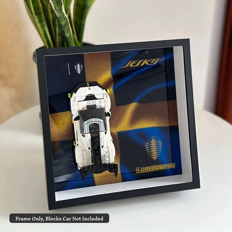 Wall Mount Display Box for LEGO® Speed Champions – Supercar Team Edition - brickzonehub