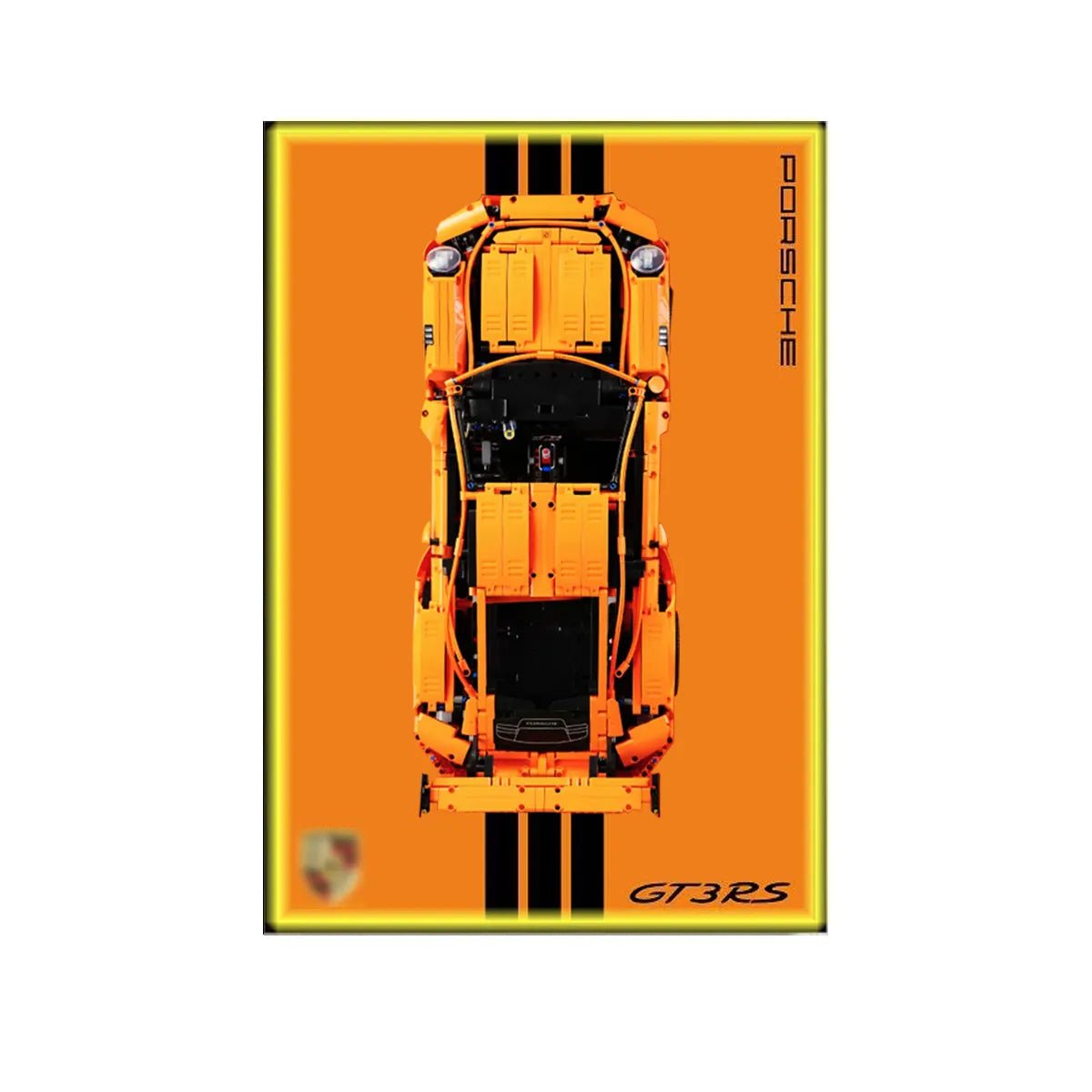 Wall Mount Display Frame Compatible with LEGO® Porsche 911 GT3 RS 42056 - brickzonehub