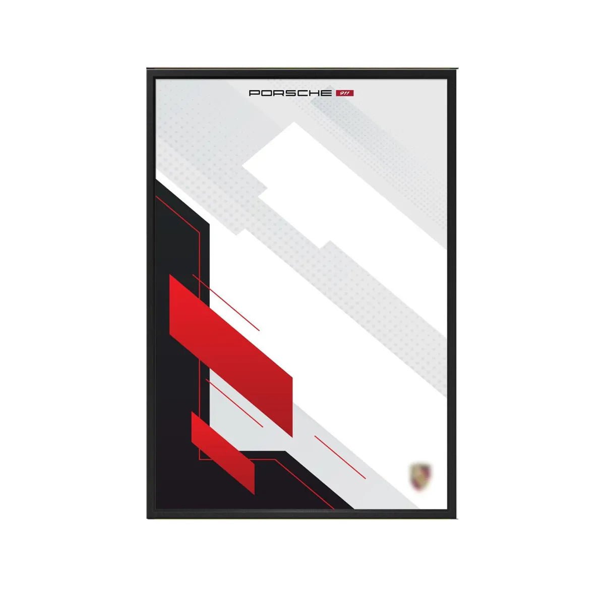 Wall Mount Display Frame Compatible with LEGO® Porsche 911 RSR 42096 Style B - brickzonehub
