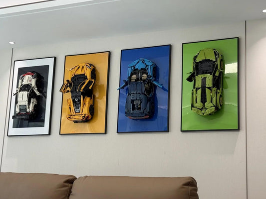 Display Frame vs Display Case for LEGO® Technic™ Bugatti Chiron 42083