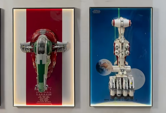 How to Display LEGO® Star Wars™ Tantive IV 75244: Space-Saving Wall Display Frame Ideas