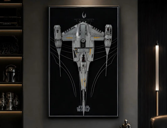 Why a Wall Display Frame Suits LEGO® Star Wars™ The Mandalorian’s N-1 Starfighter™ 75442 So Well
