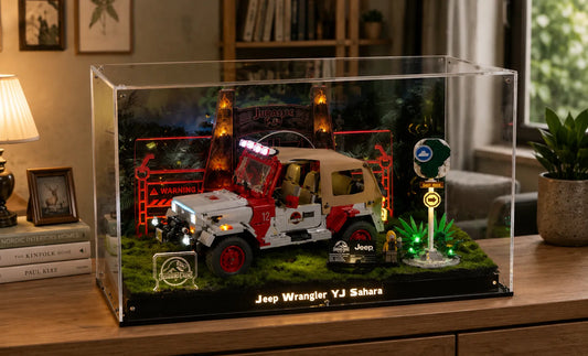 Acrylic Display Case for LEGO® Jurassic Park Jeep® Wrangler 77984