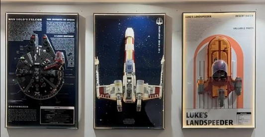 Space-Saving Wall Display Ideas for LEGO® Star Wars Luke Skywalker’s Speeder 75341