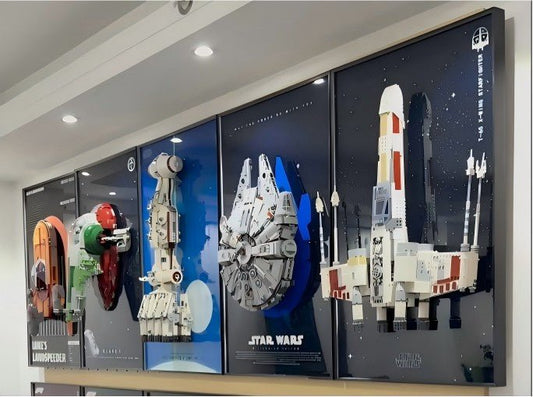 LEGO Star Wars Ship Display Frames UK | X-Wing, TIE & AT-AT - brickzonehub