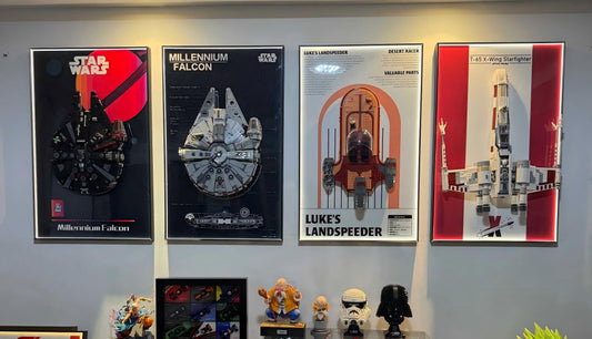 Millennium Falcon LEGO Display Frame UK | Premium Wall-Mounted Frame - brickzonehub