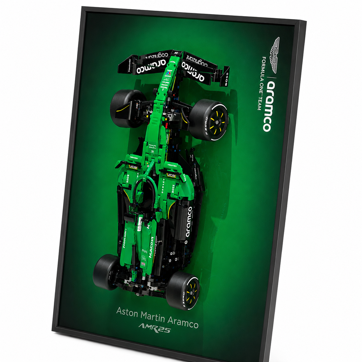 Premium-Wanddisplay kompatibel mit LEGO® Technic™ McLaren F1 42141 Stil D