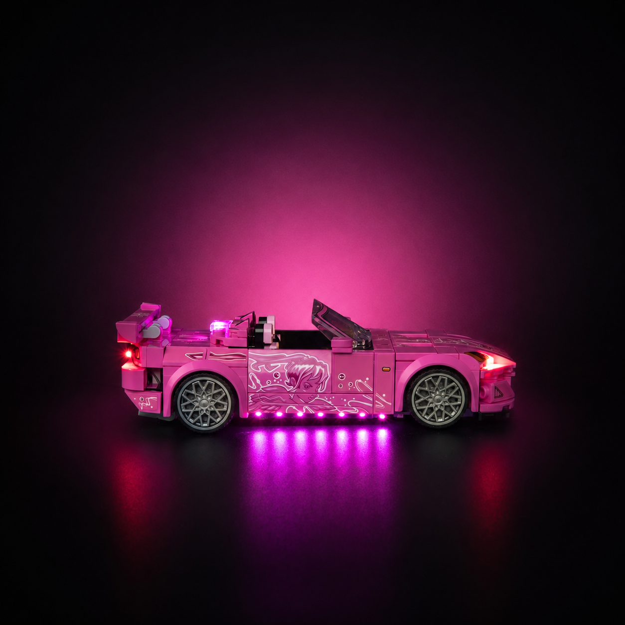 Premium-Wanddisplay kompatibel mit LEGO® Technic™ McLaren F1 42141 Stil D