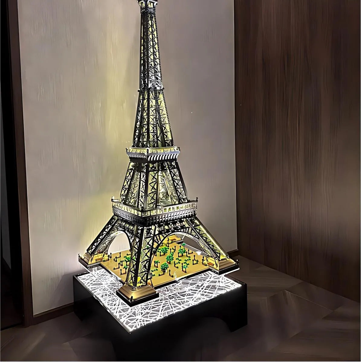 LEGO® Icons 10307 Eiffel Tower Floating Stand with LED Lights & Paris City Map