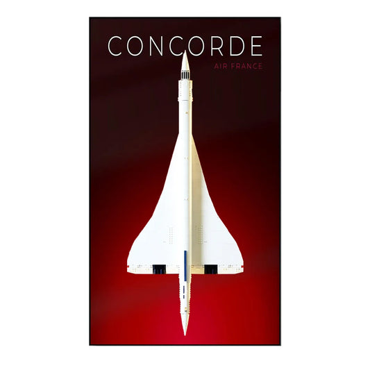 Premium Wall Mount Display Frame Compatible with LEGO® Icons Concorde 10318