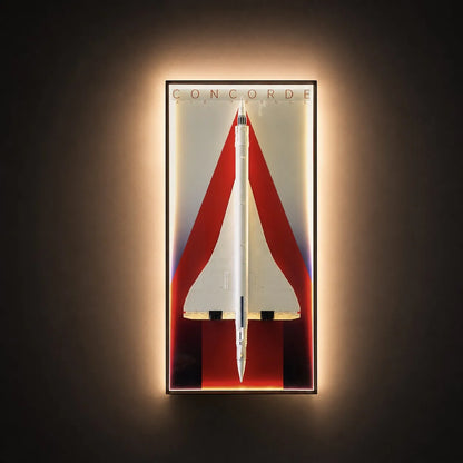 LED Wall Display Frame for LEGO® Icons Concorde Set 10318