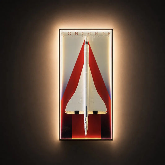 LED Wall Display Frame for LEGO® Icons Concorde Set 10318
