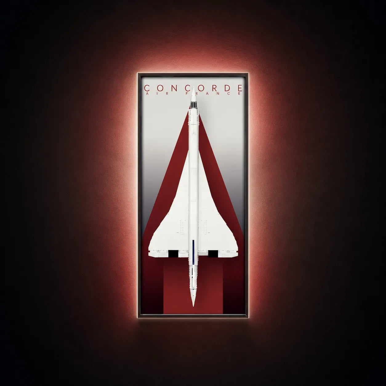 LED Wall Display Frame for LEGO® Icons Concorde Set 10318