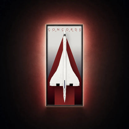 LED Wall Display Frame for LEGO® Icons Concorde Set 10318