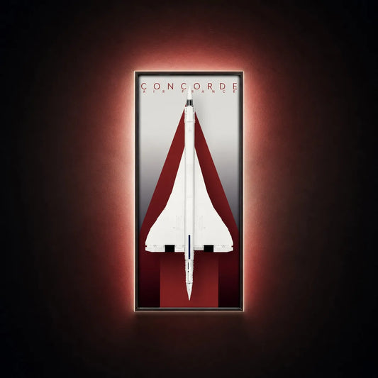 LED Wall Display Frame for LEGO® Icons Concorde Set 10318