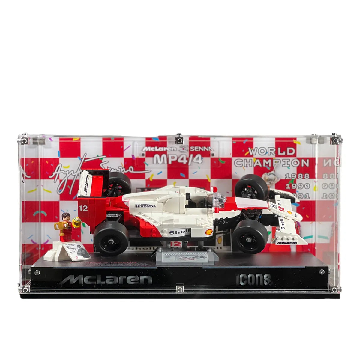 Premium Display Case Compatible with LEGO®Icons for F1 Legends (10330, 10353, 11375)