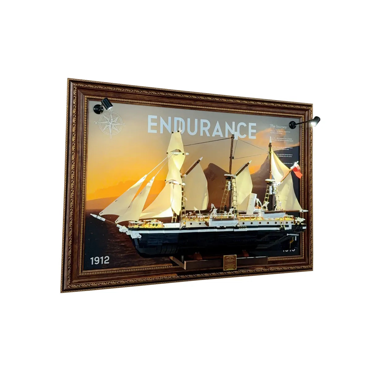 LED-Wanddisplayrahmen für Lego® Concorde Set (10318)