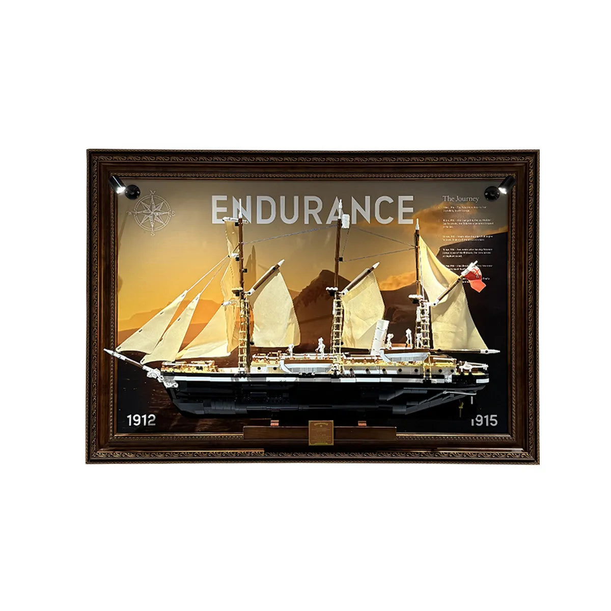 LED-Wanddisplayrahmen für Lego® Concorde Set (10318)