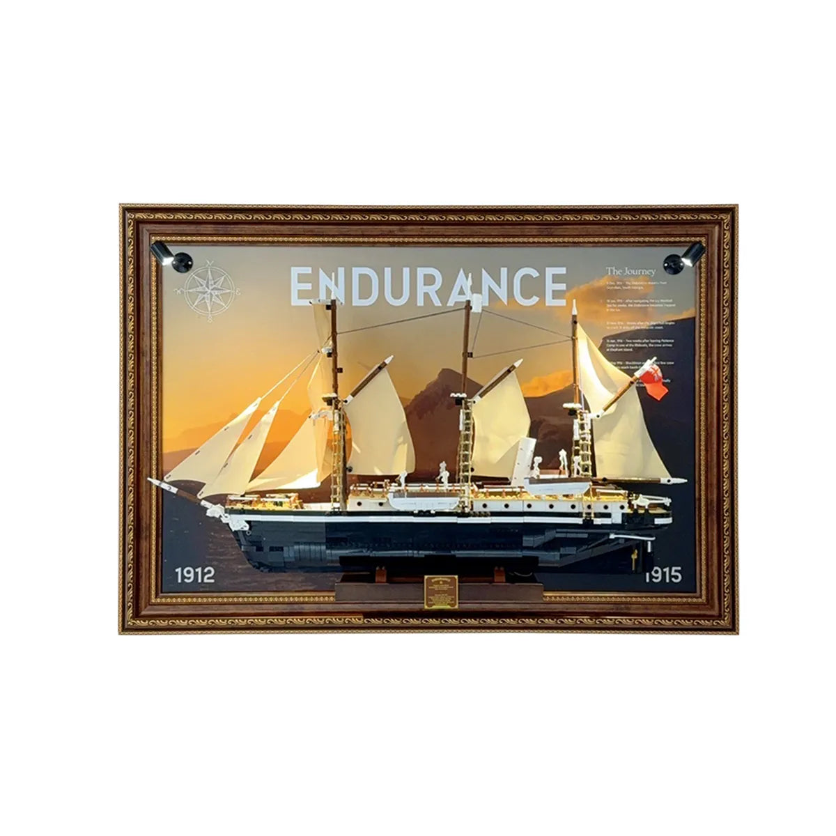 LED-Wanddisplayrahmen für Lego® Concorde Set (10318)
