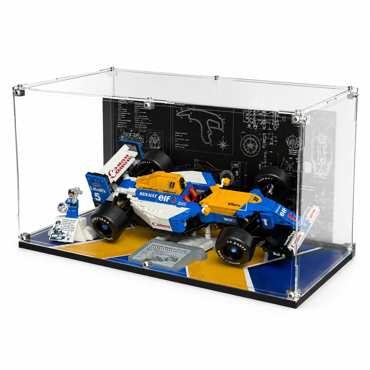 Acryl-Vitrine für LEGO® Williams FW14B &amp; Nigel Mansell 10353