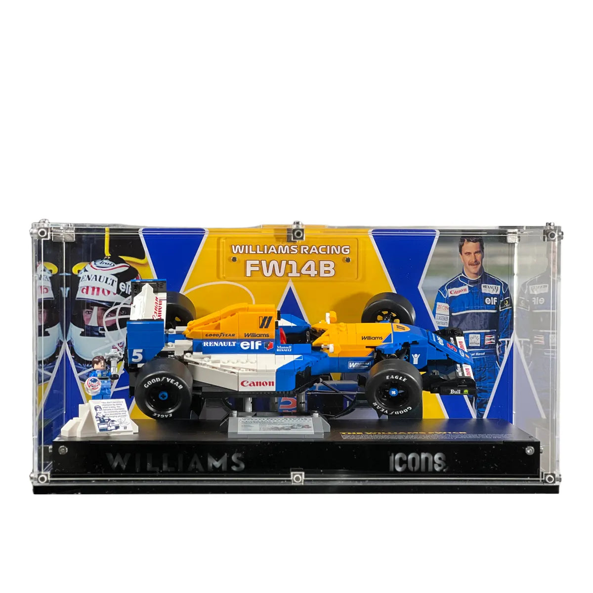 Premium Display Case Compatible with LEGO®Icons for F1 Legends (10330, 10353, 11375)