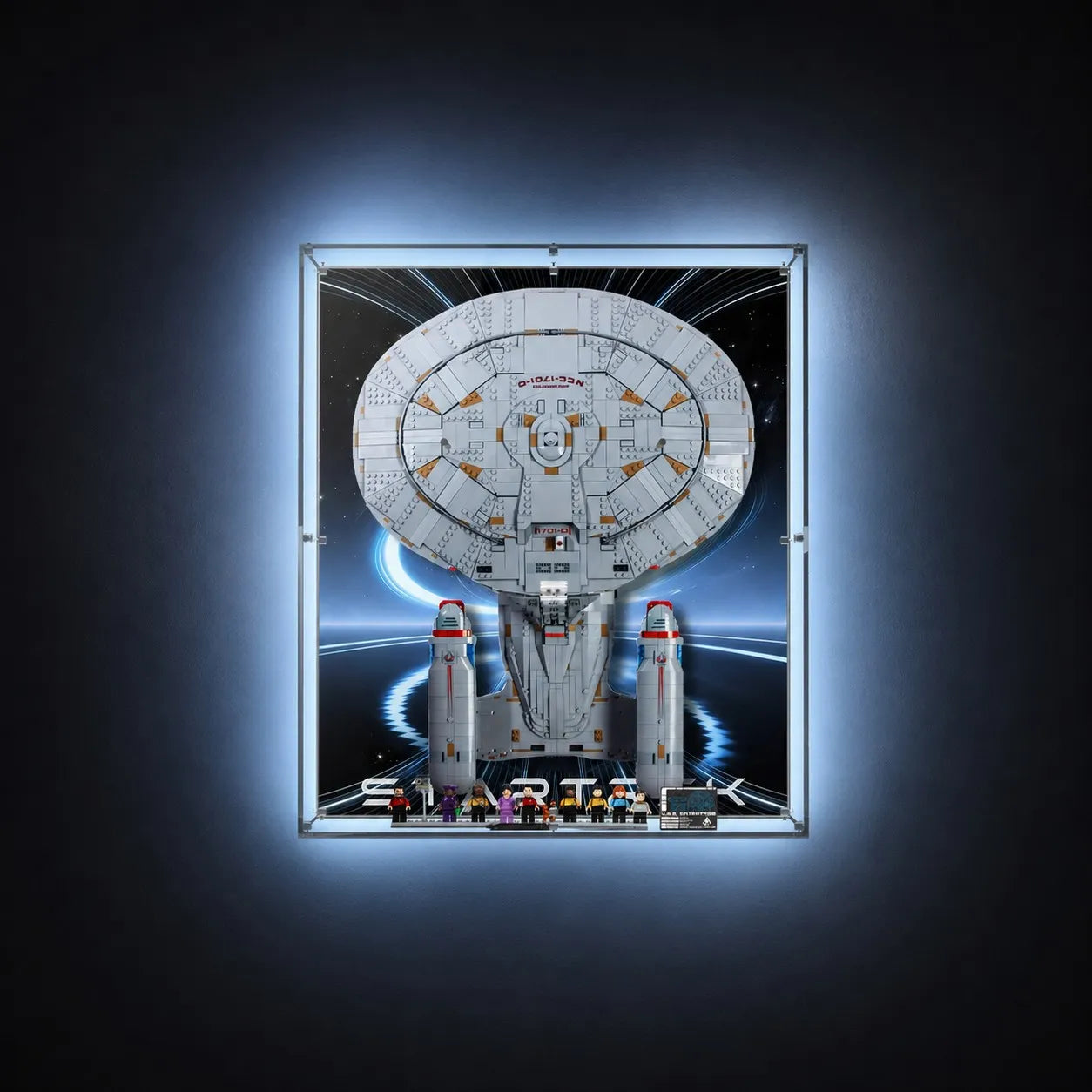 Acrylic Display Case Compatible with LEGO® Icons Star Trek: U.S.S. Enterprise NCC-1701-D™ 10356