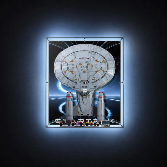 Acrylic Display Case Compatible with LEGO® Icons Star Trek: U.S.S. Enterprise NCC-1701-D™ 10356