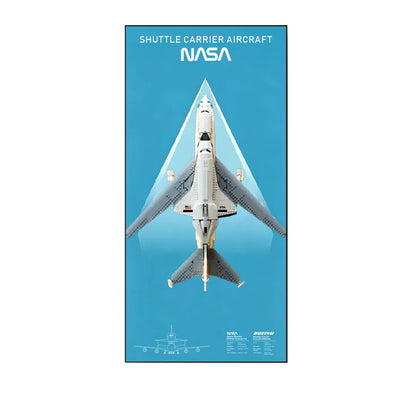 Wanddisplayrahmen für LEGO NASA Shuttle Carrier (10360)
