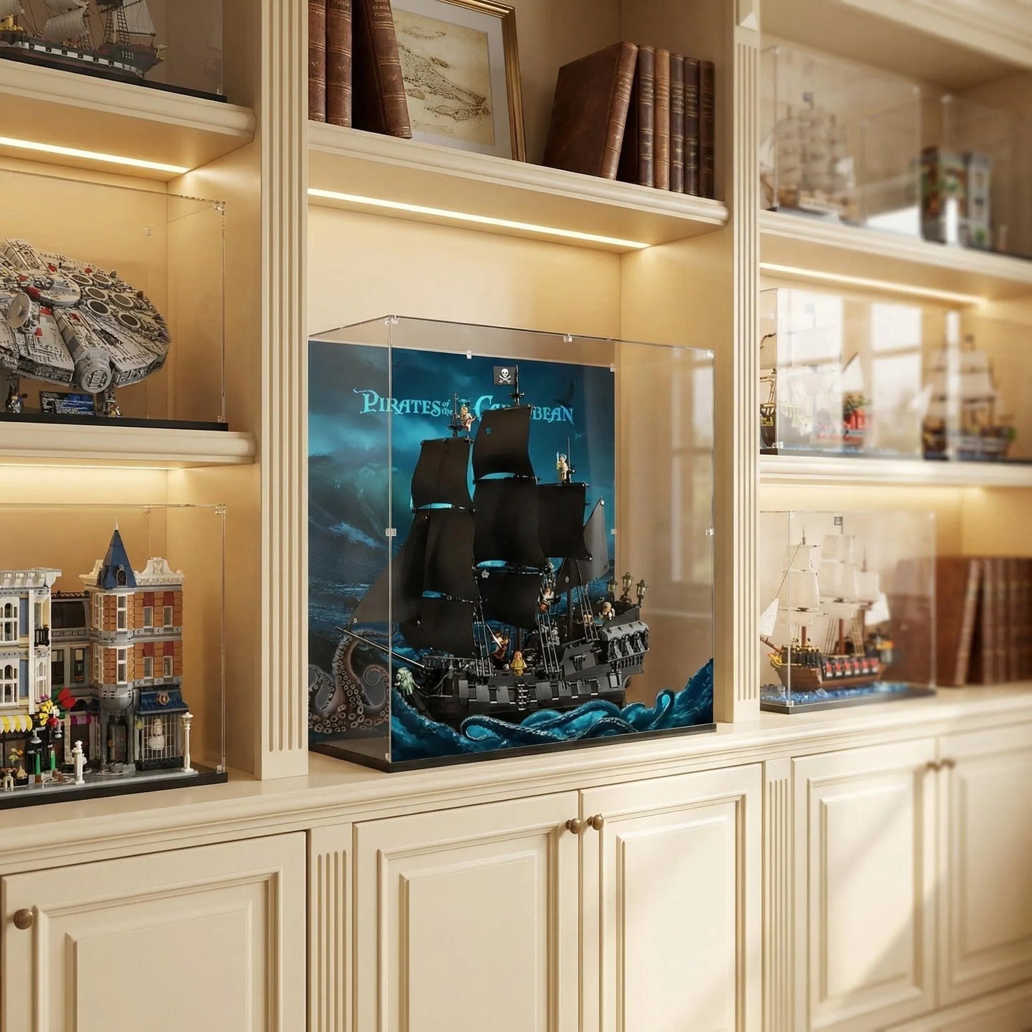 Acrylic Display Case Compatible with LEGO® Icons Captain Jack Sparrow’s Pirate Ship 10365