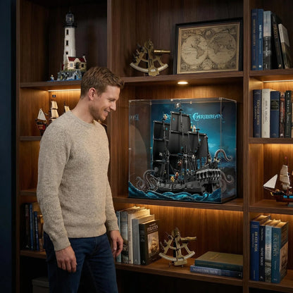 Acrylic Display Case Compatible with LEGO® Icons Captain Jack Sparrow’s Pirate Ship 10365
