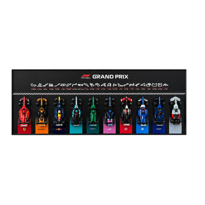 Wall Display Frame for LEGO® Speed Champions F1 | 10-Car | Grand Prix