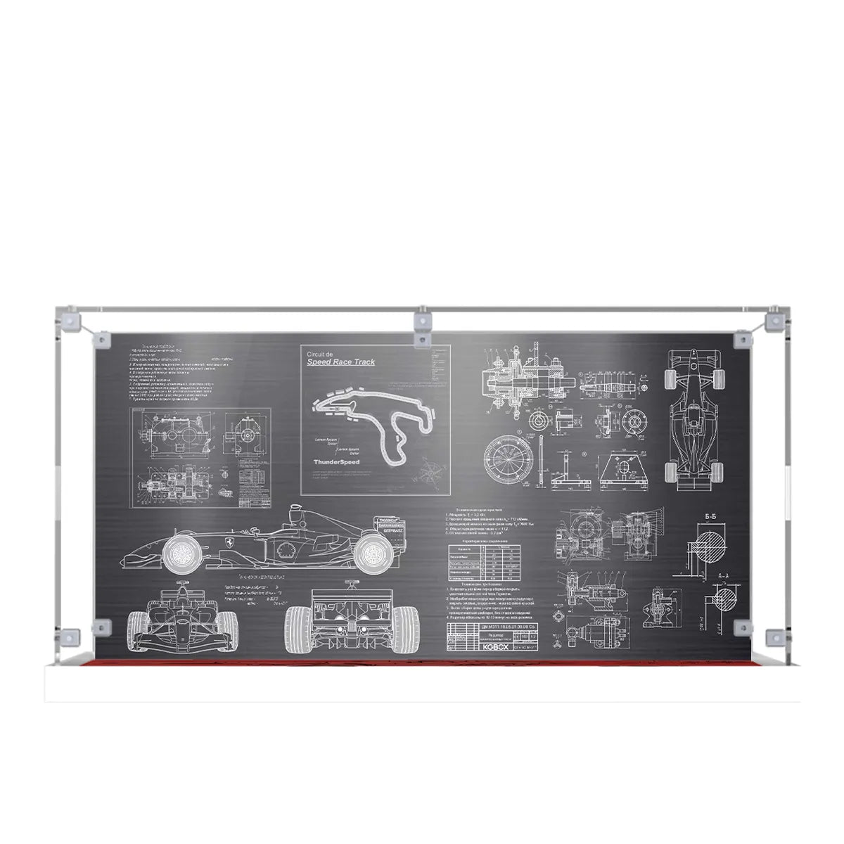 Acrylic Display Case for LEGO® Ferrari F2004 & Michael Schumacher 11375