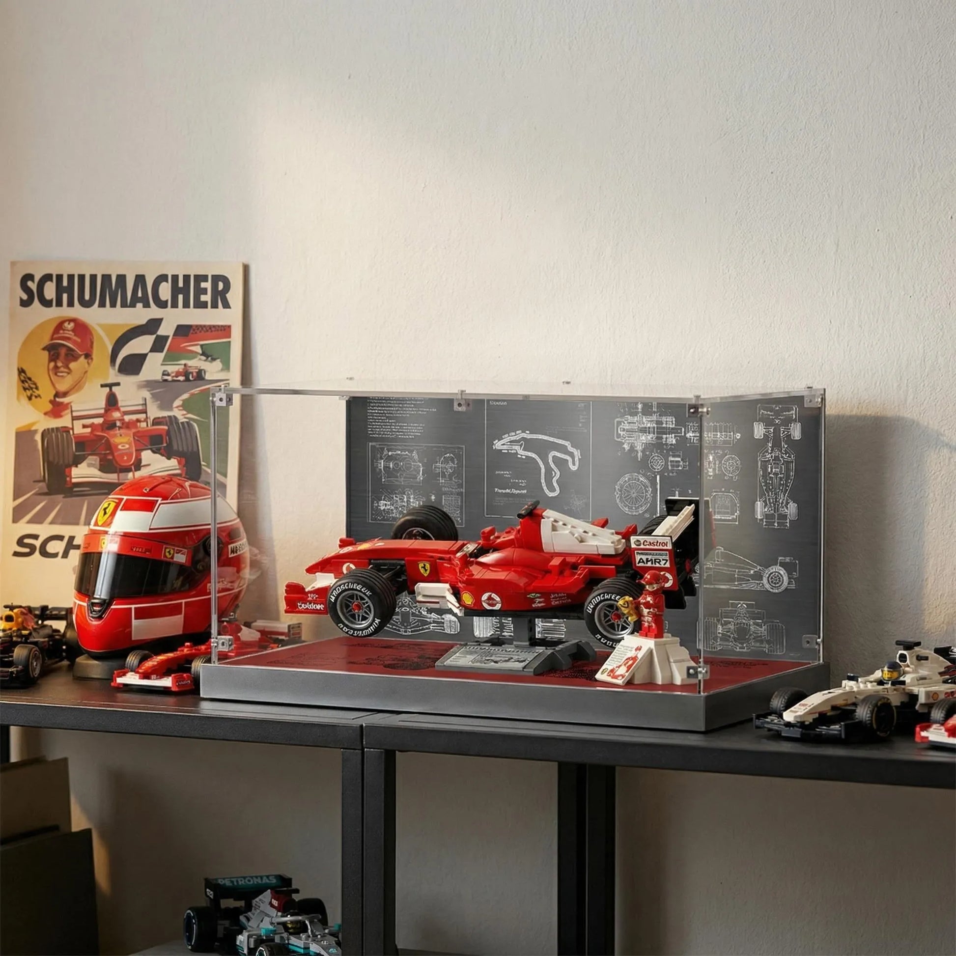LEGO® Ferrari F2004 & Michael Schumacher 11375 Display Case