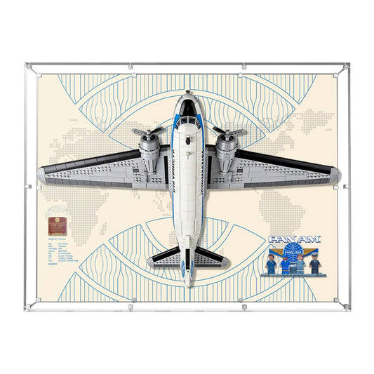Wall Display Case for LEGO® Icons Douglas™ DC-3™ PAN AM® Airliner 11378