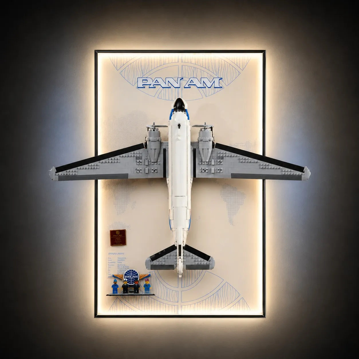 Wall Display frame for LEGO® Icons Douglas™ DC-3™ PAN AM® Airliner 11378