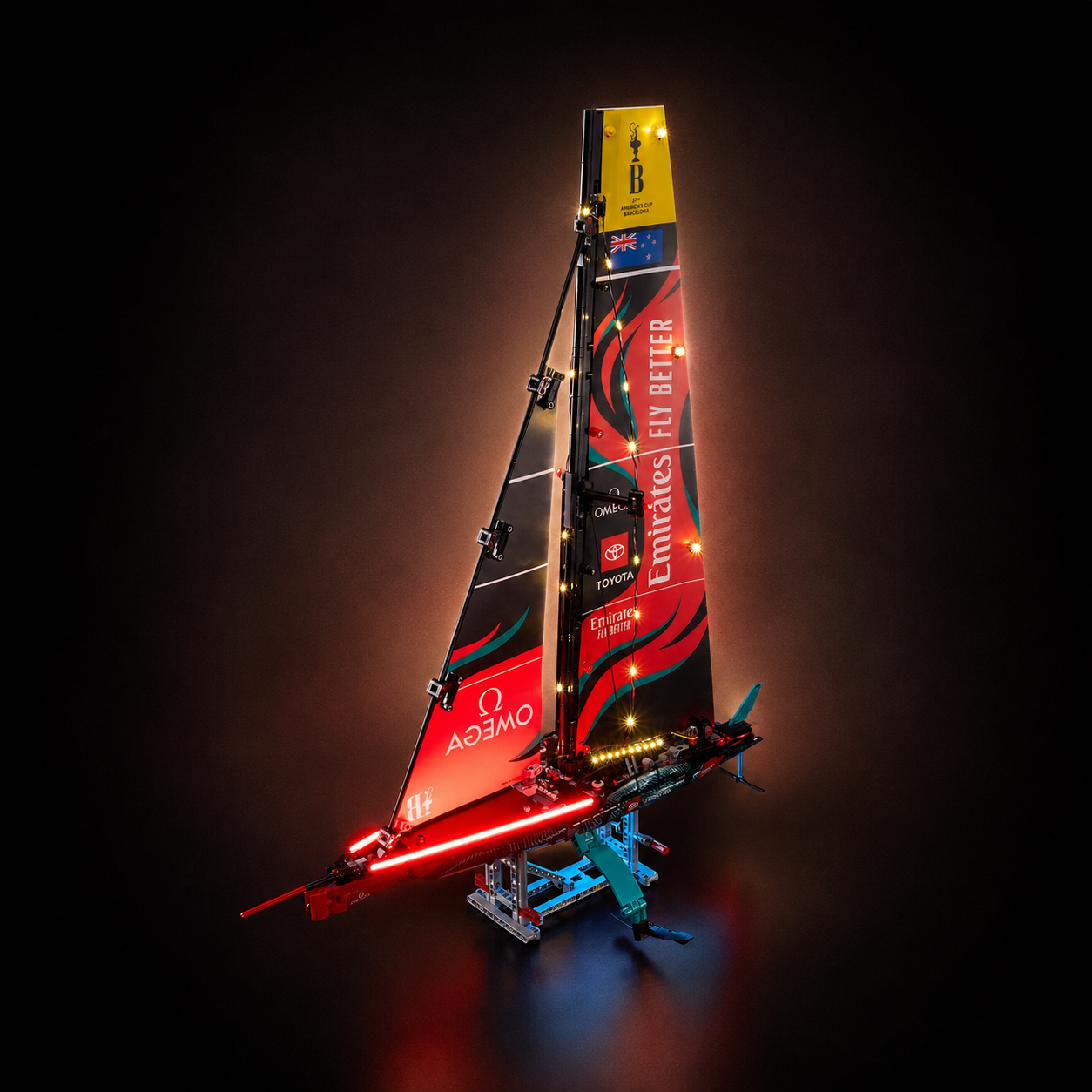 Premium-Wanddisplay kompatibel mit LEGO® Technic™ McLaren F1 42141 Stil D