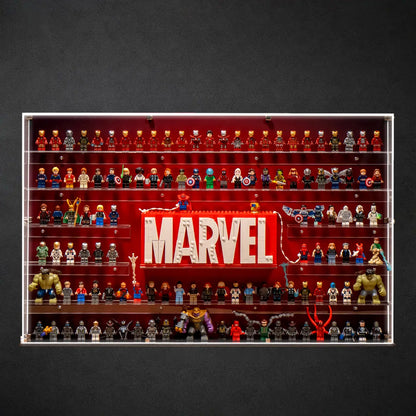 124 LEGO® Marvel Minifigures Wall Display Case